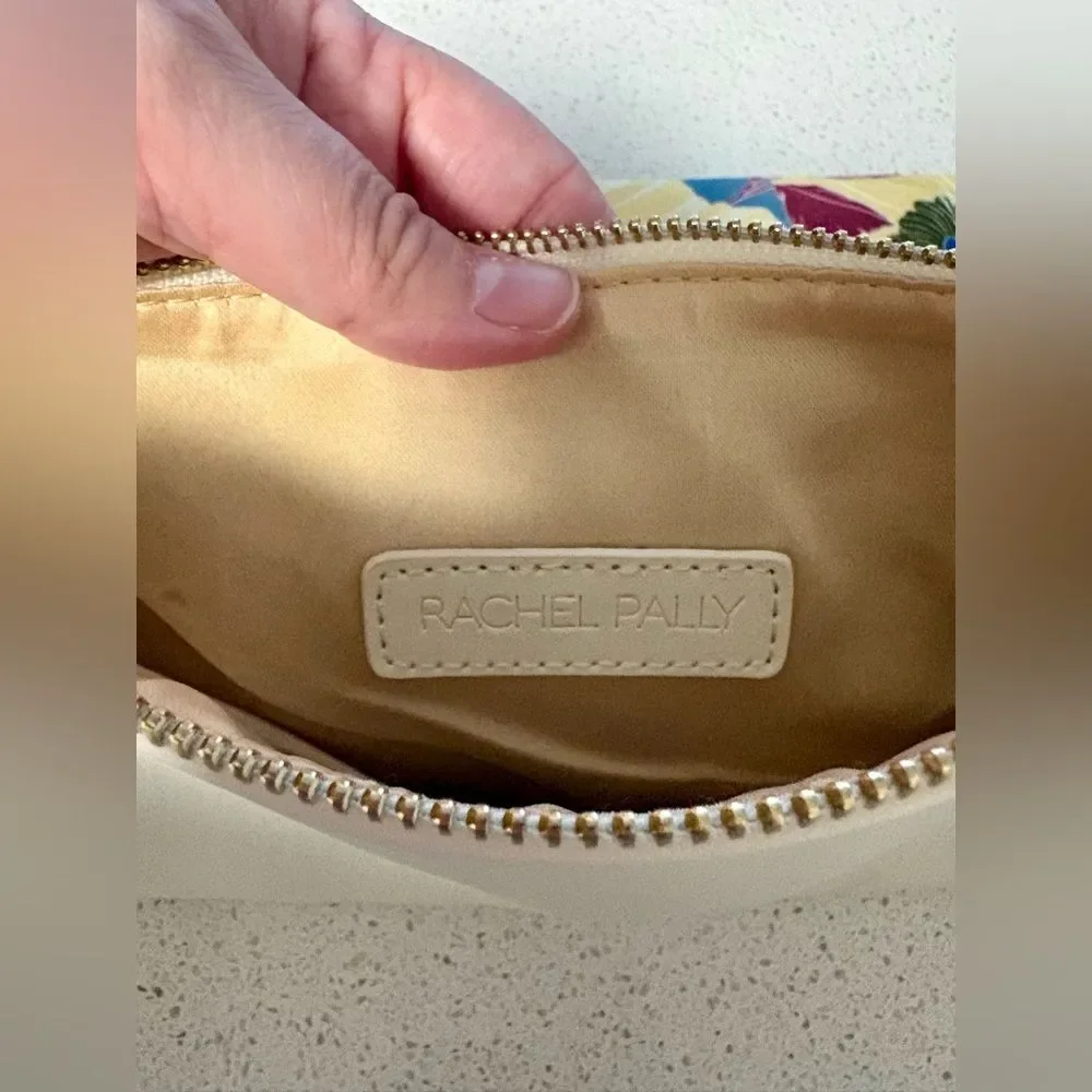 Rachel Pally Reversible Leather and Canvas Zippered Clutch I5